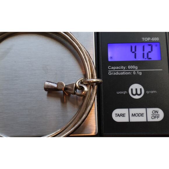 Retired James Avery 925 St.Teresa Cross Bangle Bracelet 14.12G/Sz M - Picture 6 of 6